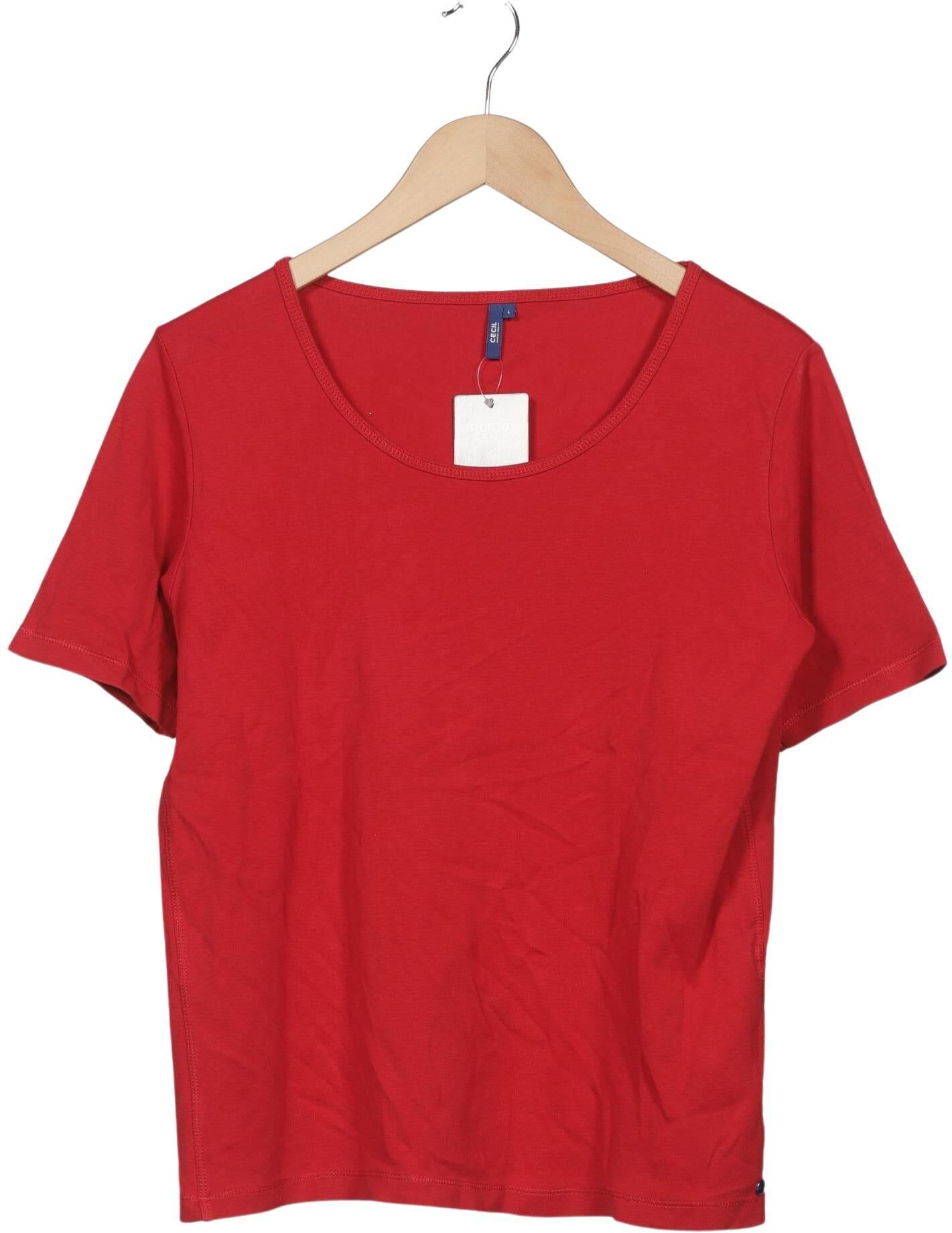 Cecil Damen T-Shirt, Rot, Gr. L, Baumwolle - Second Hand
