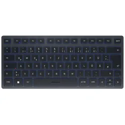 Cherry Tastatur kabellos KW7100 MINI BT  schieferblau