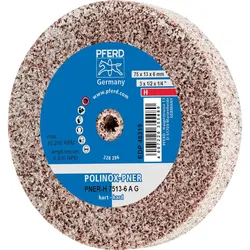 PFERD TOOLS POLINOX verpresstes Vlies-Rad PNER für Geradschleifer, Biegwellen und Schleifblöcke - 44691041