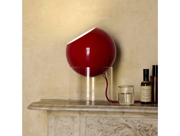Topan VP13 Tischlampe zinnoberrot E27 - &Tradition - Wohnzimmer - Design - Aluminium - Einflammig