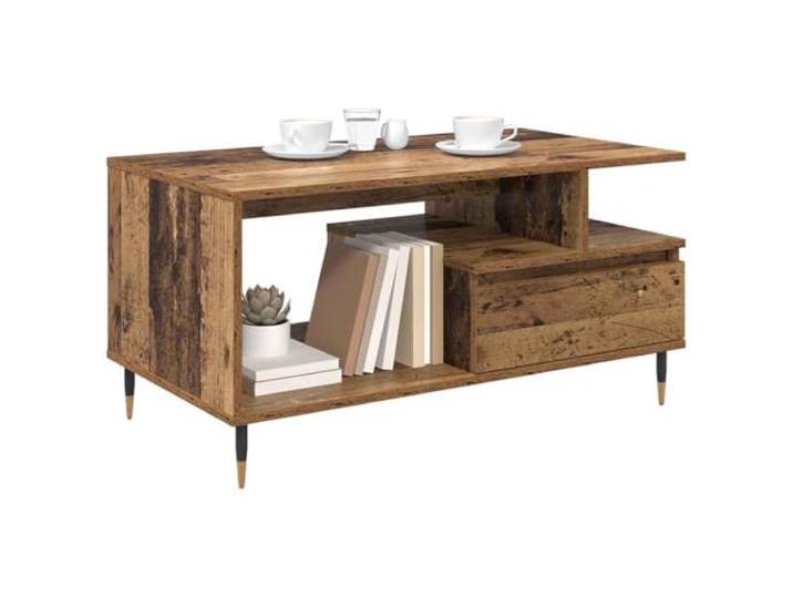 KTHLBRH Couchtisch 90 x 49 x 45 cm Holz Minimalistisches Design, ideal für Zeitschriften und Dekorationen, elegant für Wohnzimmer