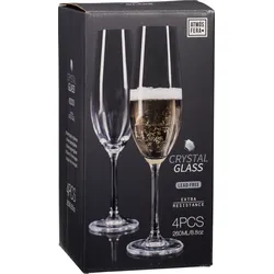 Champagnerglas-Set (DH 14x27 cm) - transparent - DH 14x27 cm