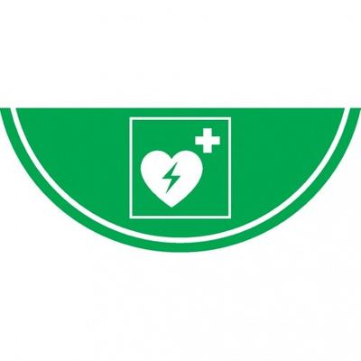 Dreifke® Bodenmarkierung Defibrillator, R10, Bodenmarkierungsfolie, 750x300mm