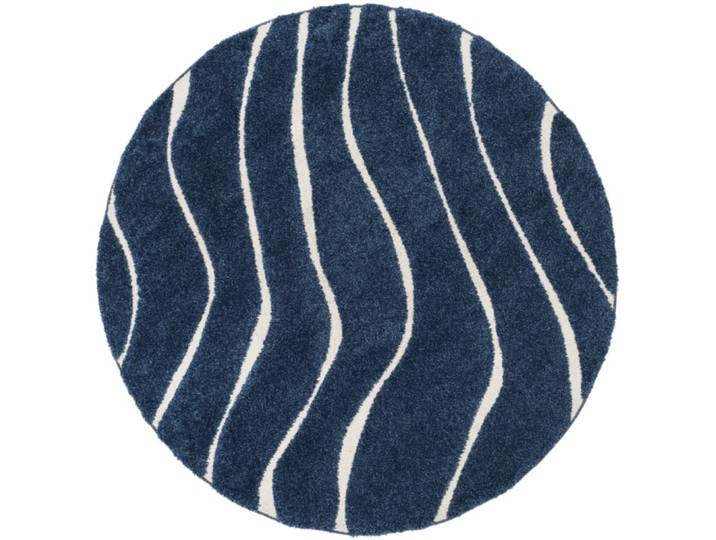 Tapis en polypropylène bleu/beige, 122 cm