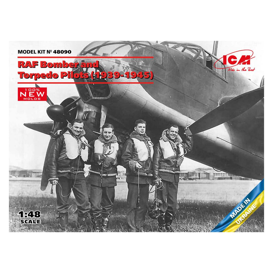 ICM RAF Bomber and Torpedo Pilots (1939-1945) (100% new molds) (48090)
