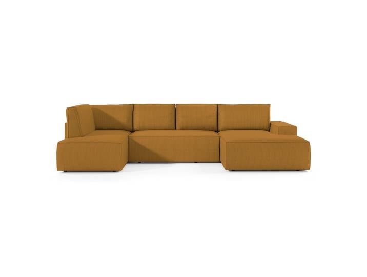 Ecksofa mit Schlaffunktion Farese New U-förmig mit Stauraum,