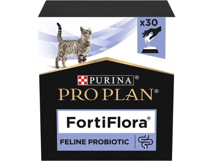 PRO PLAN FortiFlora Complément probiotique pour chats, 30 sachets de 1 g – Soutient la santé digestive, l'équilibre intestinal et la fonction immunitaire pour les chatons et les chats adultes