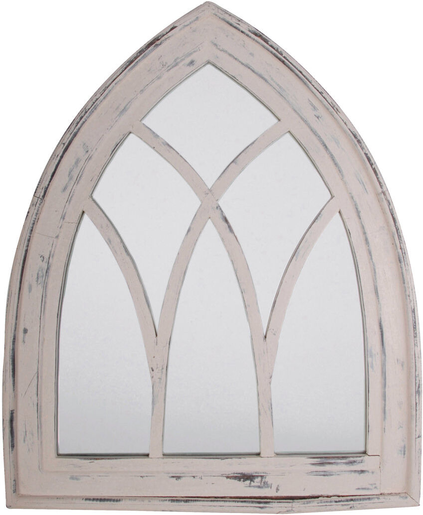 Lily Manor Cintron Wood Wall Mirror White 80cm H X 66cm W X 4.8cm D
