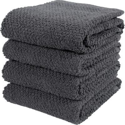 KAF Home Deluxe Popcorn Terry Kitchen Towels, Cotton Kitchen Dish Towels, Set of 4 - N/A