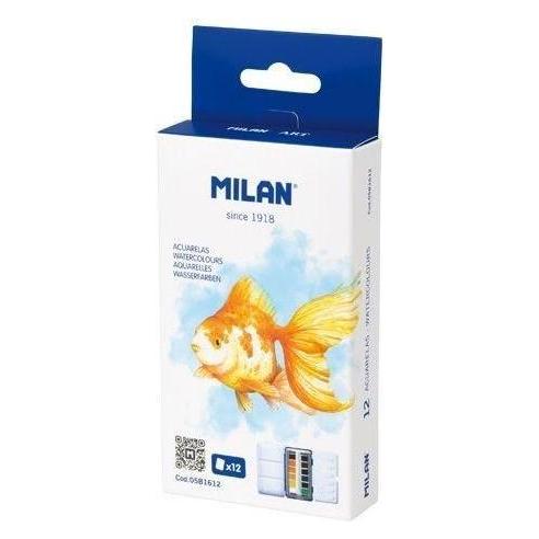 Teka Aquarellfarbe im Würfel, 12 Farben, Kassette MILAN (45279847)
