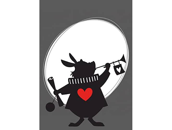 Komar Alice Rabbit – Taille : 50 x 70 cm Impression sur toile (sans cadre) – Disney