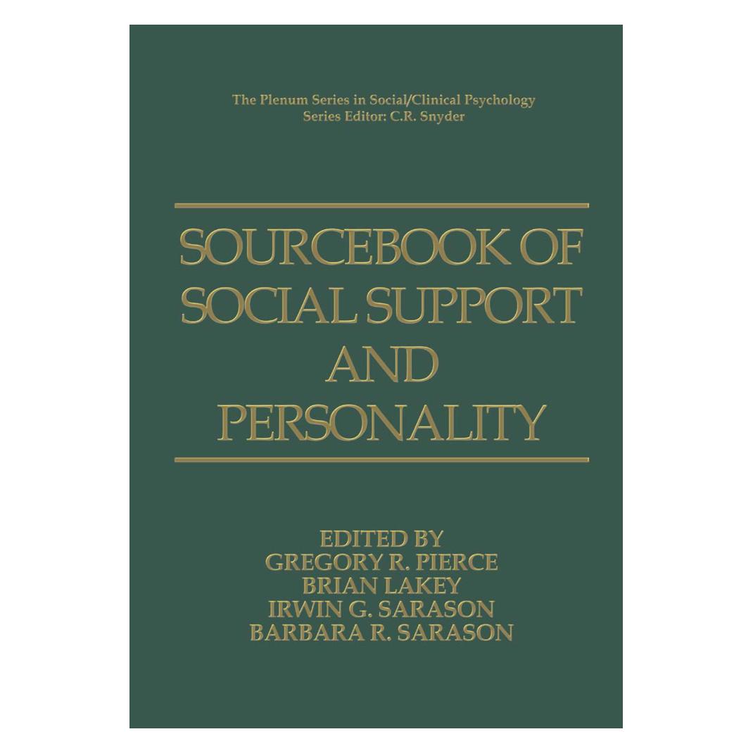 Springer Sourcebook of Social Support and Personality (Englisch, Softcover, Brian Lakey, Gregory R. Pierce, Sara Sarason) (55552345)