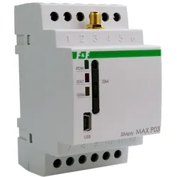 GSM-Fernsteuerungsrelais Temperaturüberwachung SIMply MAX P03 F&F SIMPLY MAX-P03