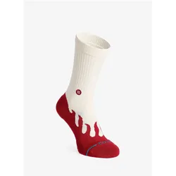 Stance, Unisex, Sportsocken, Outdoorsocken Heating Up Crew - red (43 - 47), Rot