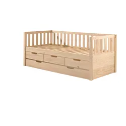 AUSZIEHBETT Karena 211x86x98 aus Massivholz in natur