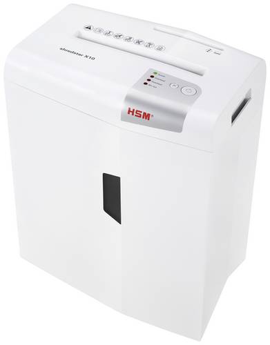 HSM shredstar X10 Aktenvernichter 10 Blatt Partikelschnitt 4.5 x 30 mm P-4 20 l Vernichtet auch CDs, DVDs, Heftklammern, Büroklammern, Kreditkarten