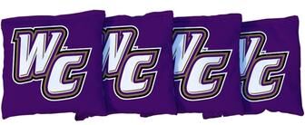 Skip's Garage Whittier College Poets Purple Cornhole Bags