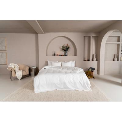 Bettwäsche KAYORI "Rui", weiß, B/L: 155cm x 220cm, 1 Stk., 1 Stk., Renforcé (Bio-Baumwolle), B/L: 80cm x 80cm, 2 Stk., Renforcé (Bio-Baumwolle), Obermaterial: 100% Baumwolle, Bettwäsche, Bettwäsche, Bio-Baumwolle