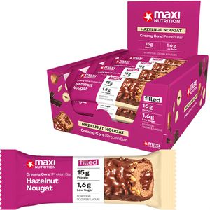 MaxiNutrition Proteinriegel Creamy Core, 12 Riegel, Dark Chocolate Coconut, je 45g, pro Riegel 14g Protein