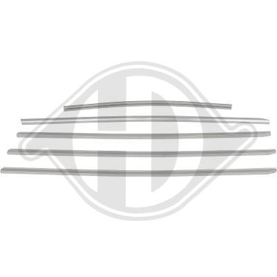 DIEDERICHS Zier-/Schutzleistensatz, Kühlergitter 1614046 für Mercedes