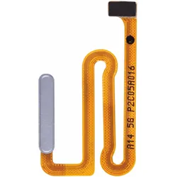 Samsung Service Pack Fingerabdrucksensor für Galaxy A14 mit Flexkabel, Mobilgerät Ersatzteile, Grau, Silber