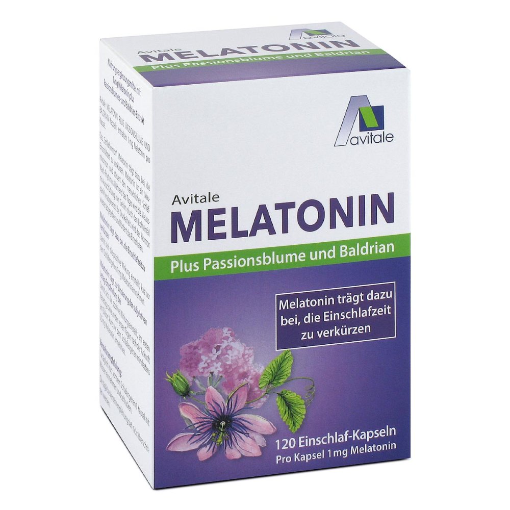 Avitale GmbH Melatonin+Passionsblume+Baldrian Kapseln 18060296