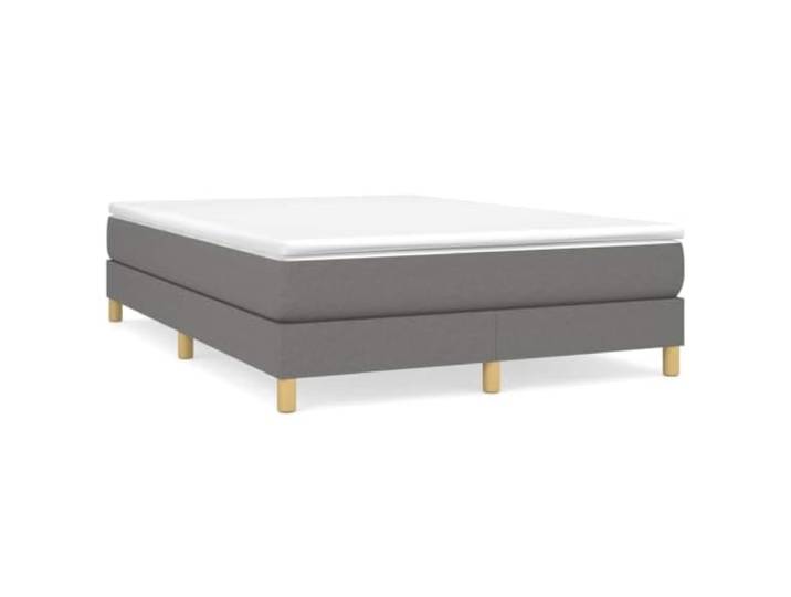 PUGYNBK Boxspringbett, 140 x 200 cm, mit Federkernmatratze Mittlere Festigkeit, atmungsaktiver Stoff, Holzlatten, weicher Schutz