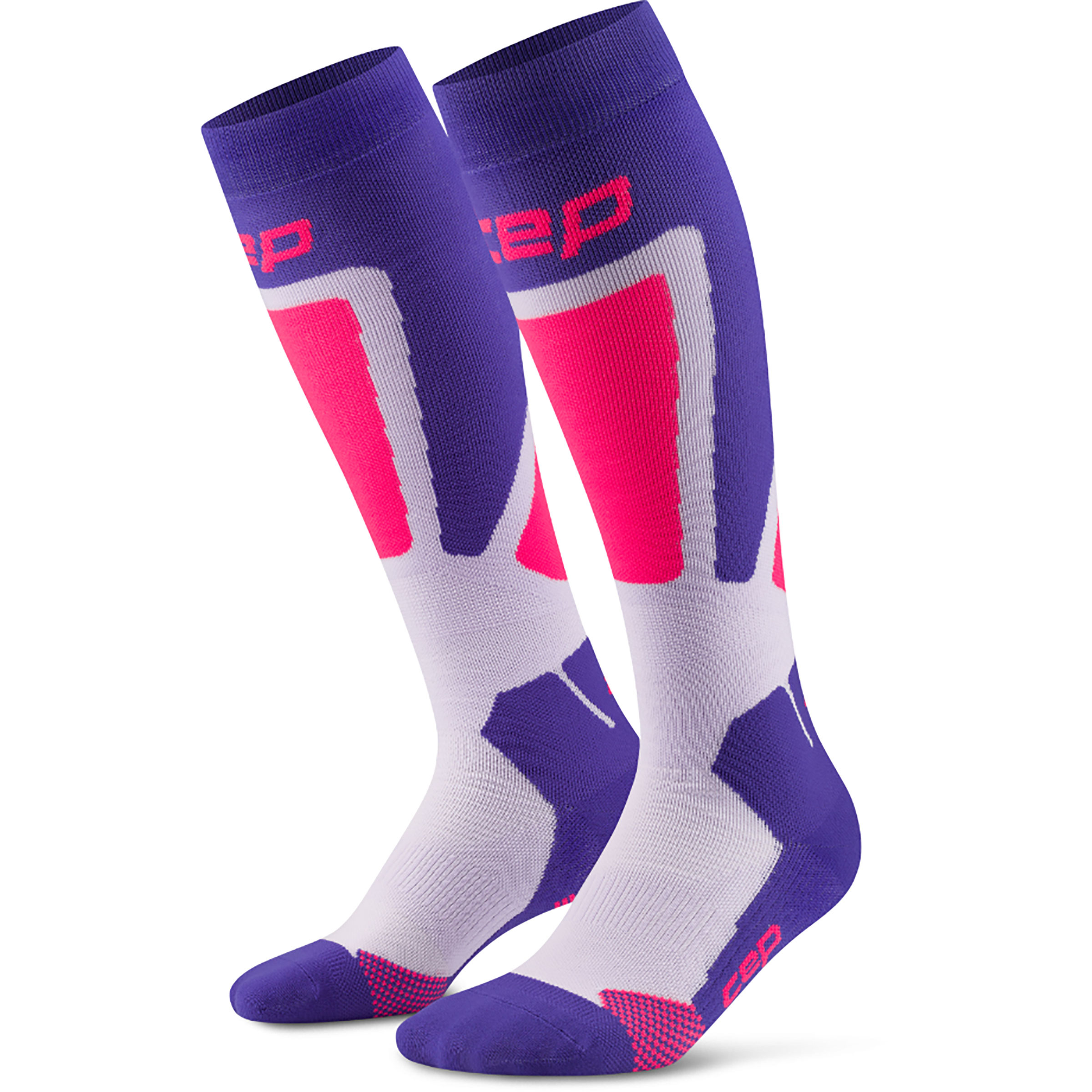 CEP Ski Thermo 4.0 Damen Skisocken lila Größe 34 Skifahren Elastisch