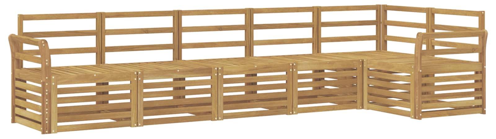 Garnitur aus 6 Outdoor-Sofas, weiß