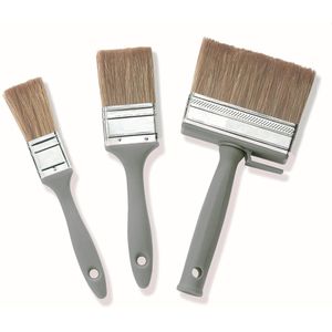 Böttcher-AG Malerpinsel Set, 3-teilig, Flachpinsel & Flächenstreicher, Mischborste, Lack