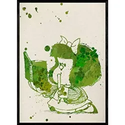 POSTER Mafalda Aquarell Grün A4 Rahmenlos