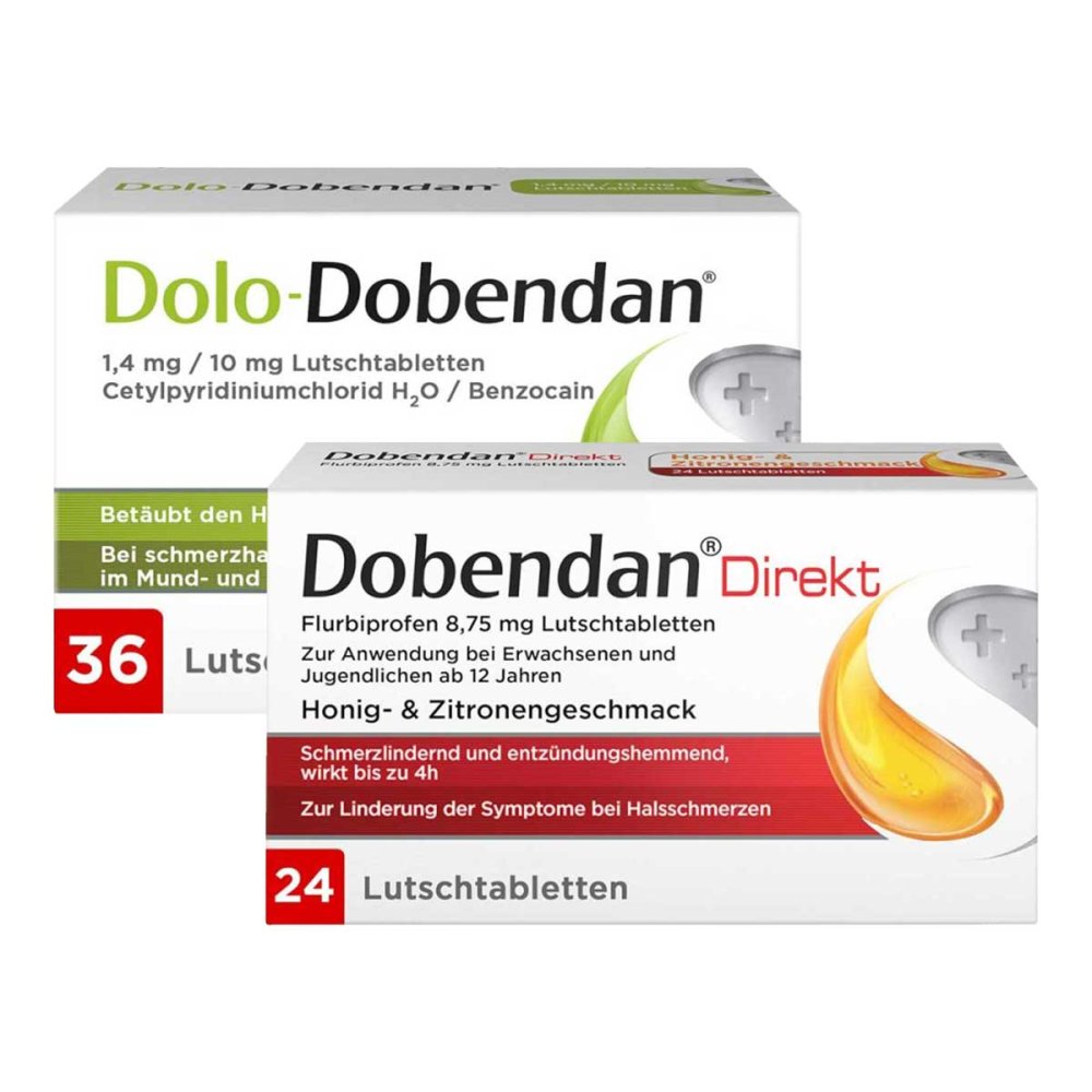 Reckitt Benckiser Deutschland GmbH Dolo-Dobendan & Dobendan Direkt Set gegen starke Halsschmerzen 08100028