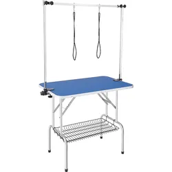 VEVOR Trimmtisch 1060x616x1701mm Schertisch Edelstahl Hundepflegetisch 150kg Tragfähigkeit Frisiertisch Hund Faltbar Tierpflegetisch 914,4x609,6mm Desktop Ideal für Baden Trimmen Trocknen Bürsten