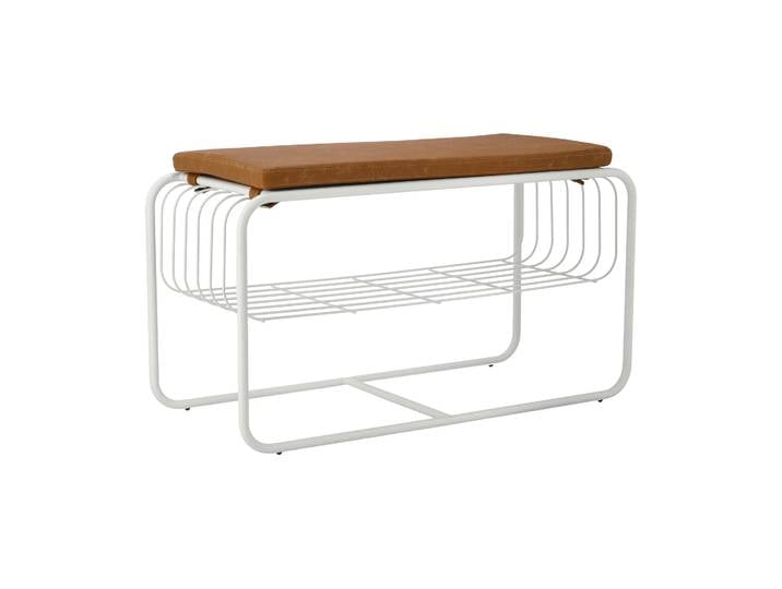 Scandi Living Nod Bank/Schuhablage 80x36c42 cm White