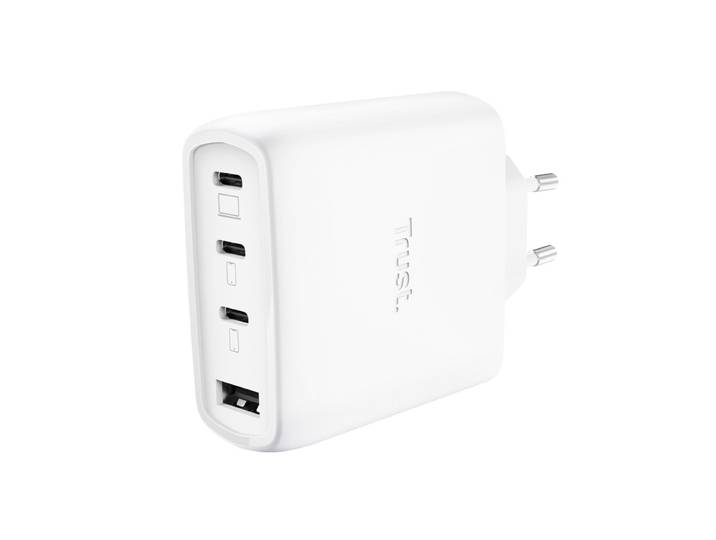 Trust MAXO 65W 4P GAN CHARGER Oplader Wit