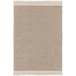 benuta Pure Wollteppich Kim Beige 120x170 cm - Naturfaserteppich aus Wolle