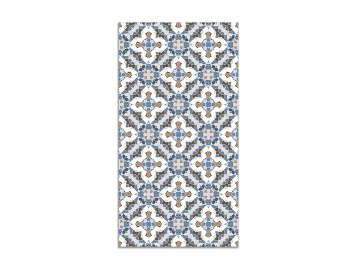 Tapis vinyle tuile style oriental bleu 120x170cm