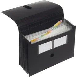 FolderSys Akkordeon-Tasche 12er schwarz