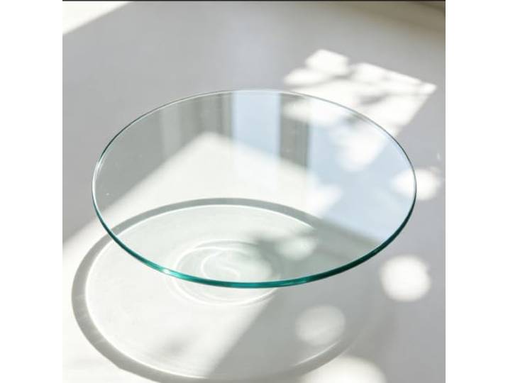 Runde Tischplatte Aus Gehärtetem Glass, Tischplatte Aus Gehärtetem Glass, Sichere Abgeschrägte Kante, Sicher Flach Poliert, Ersatz-Tischplatte Aus Glass(7OCM (28IN))
