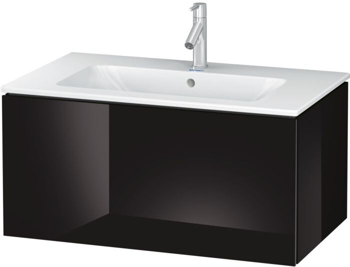 Duravit L-Cube Waschtischunterbau LC614104040 Schwarz Hochglanz, 82x40x48,1cm, 1 Auszug