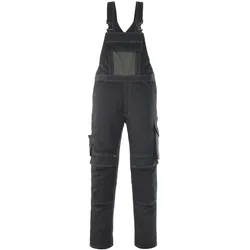 Latzhose "LEIPZIG" Unique - 90C58 - schwarz/dunkelanthrazit