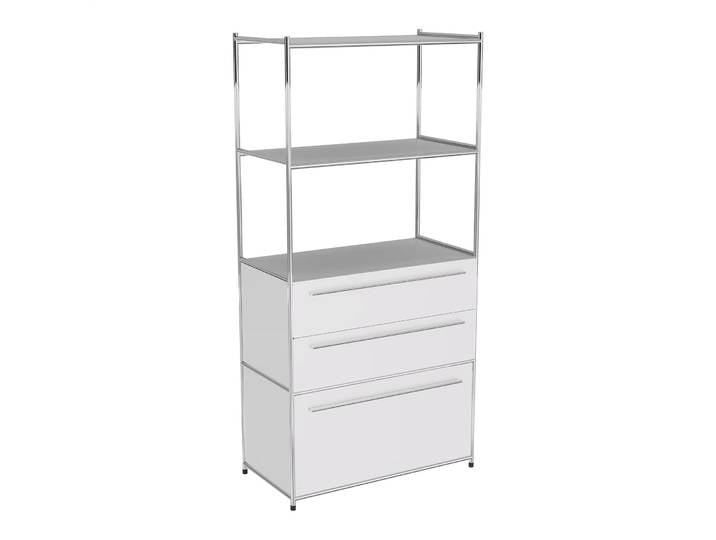 Regal Cubo weiss Metall