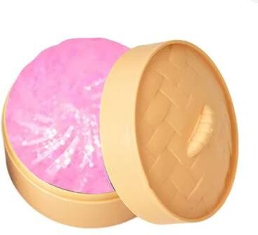 Uplift Treasures Creative Gift Dumpling Squishy Toy With Bamboo Steamer Box pink