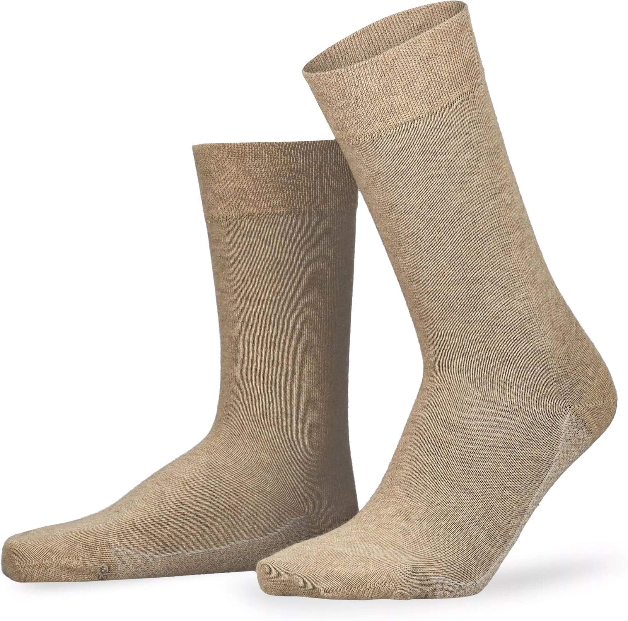 Socken HUDSON "DRY COTTON", Herren, Gr. 43-46, beige (beigemeliert), Baumwollmischung, normal, Socken Socken, Climate Sole, feuchtigkeitsregulierend und atmungsaktiv beigemeliert 43-46