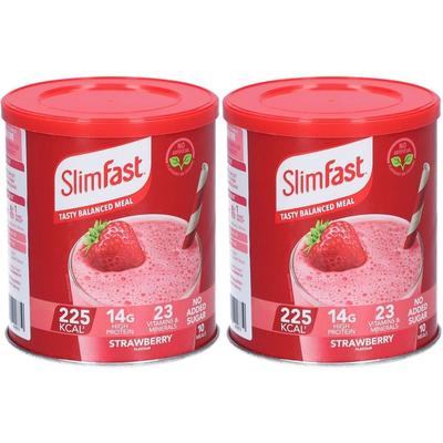 Slim Fast Pulver Erdbeere 2x 2x365 g