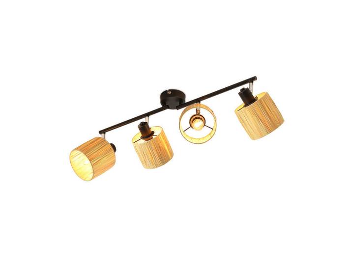Nettlife Deckenstrahler Lowrey 4-flammig 68/17/16.5cm, Schwarz, Metall, E14, 17x16.5x68 cm, Lampen & Leuchten, Innenbeleuchtung, Spots & Strahler, Deckenspots