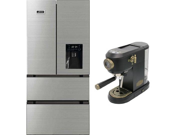 Kaiser Küchengeräte Side-by-Side KS 80420 R, 83.6 cm breit, Kühlschrank No Frost 506 l+Kaffeemaschine,19 bar