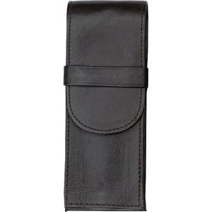 Alassio Stifteetui 2617 schwarz, für 3 Stifte, Stecketui mit Lasche, aus Echt Leder