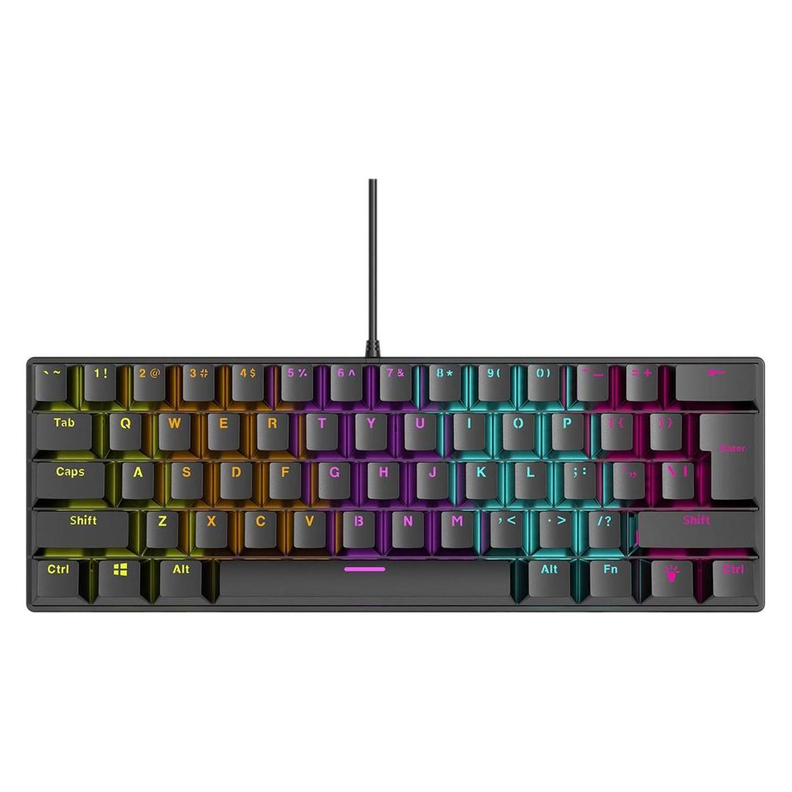Rampage Plower K60 RMP Blue Switch Keyboard (PLOWER K60) (US, Kabelgebunden) (PLOWER K60)