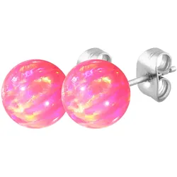 Chirurgenstahl Ohrstecker SYNTHETISCHER OPAL